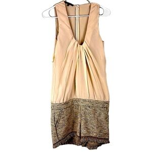 Patrizia Pepe Firenze dressy romper in nude Sz 42